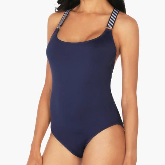 Nautica Cross-Back One-Piece Swimsuit - Picture 3 of 3